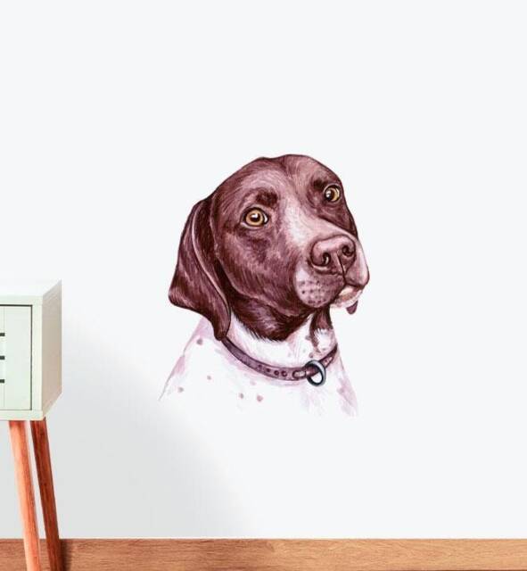 German Shorthair Pointer Dog Wall Sticker Decal - Dogs & Pets Stickers, Art, Decals, Kids Animals Decals