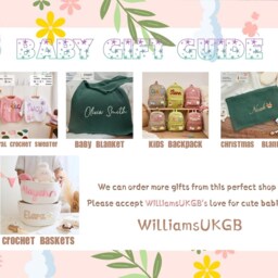 Organic Cotton Knit Baby Blanket, Custom Name Embroidery - thumbnail 2