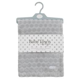 Personalised Embroidered Baby Waffle Safari Zebra Giraffe Elephant Blankets 90cm 6 Colors Super Soft - thumbnail 2