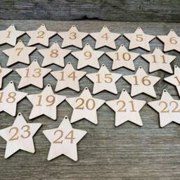 Names Of God Advent Calendar Wooden Christmas Tags, Set 24 - thumbnail 2