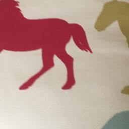 "2 X Stampede Equestrian Horse Print Cotton Scatter Pillow Cushion Covers - 16"" 16" - thumbnail 4