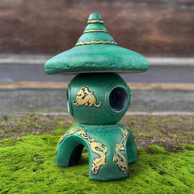 Chinese Concrete Pagoda Figurine Outdoor Lantern Statue Cement Feng Shui Ornament Stone Sculpture Zen Garden Decor Lover Gift - image 1