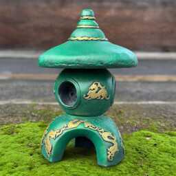 Chinese Concrete Pagoda Figurine Outdoor Lantern Statue Cement Feng Shui Ornament Stone Sculpture Zen Garden Decor Lover Gift - thumbnail 3