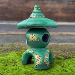 Chinese Concrete Pagoda Figurine Outdoor Lantern Statue Cement Feng Shui Ornament Stone Sculpture Zen Garden Decor Lover Gift