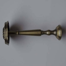 Antique Brass Gold Flower Metal Curtain Holdbacks - 120mm Tiebacks, Pullbacks, Pulls, Drapery Holders, Ties, Farmhouse Decor - thumbnail 4