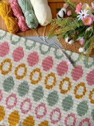 Pretty Polkas Blanket Pattern - Crochet PDF Tapestry Baby Throw - thumbnail 3