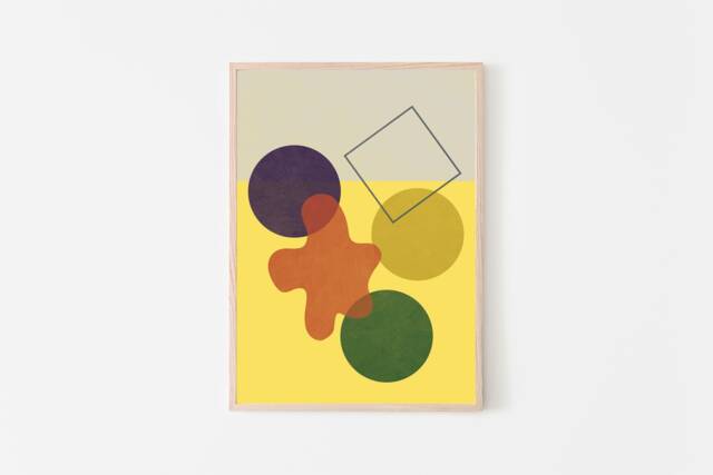 Mango Popping Boba Art, Asian Drinks, Food Modern Giclee Print, Fine Art Paper Home & Kitchen Decor For The Lover - image 1