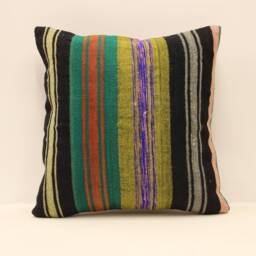 Throw Pillow 16x16 in 40x40 cm Turkish Cover Home Living Design Boho Vintage Rustic Kilim Covers Old Cushion 4Kf-524