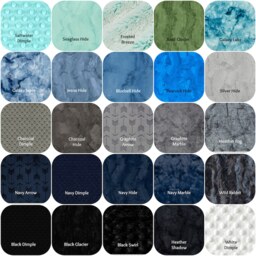 Minky Baby Blanket - Boy Blanket- Little Man Moose - thumbnail 4