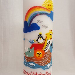 Baptismal Candle Noah's Ark - thumbnail 2