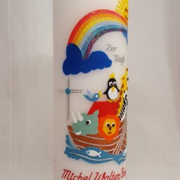 Baptismal Candle Noah's Ark - thumbnail 4