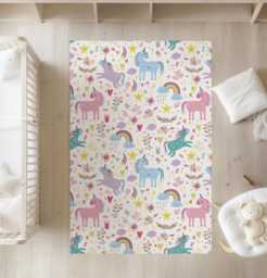 Unicorn Colourful, Carpet, Kids Decor, Children's Room Decor, Kids Rug, Carpet - thumbnail 1