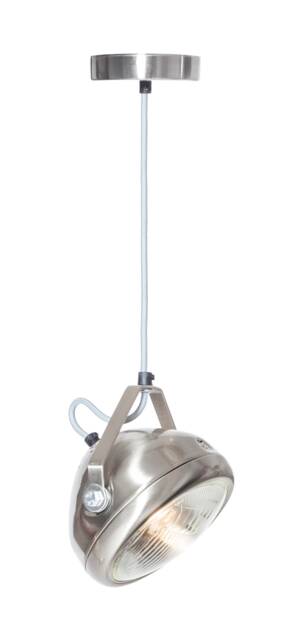 No.5 Vintage Headlight in Silver - Hanging Lamp Spotlight Industrial Lighting - image 1