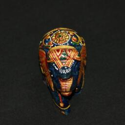 "Lapis Elephant Statue -Natural Lazuli Figurine - Gemstone Carving Sculpture, ""A Cute Gift" - thumbnail 4