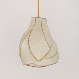 Handcrafted Paper Lantern Pendant Light Copper Bohemian Art Lighting - thumbnail 2