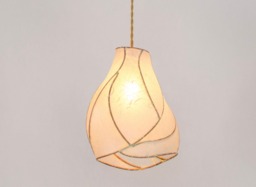 Handcrafted Paper Lantern Pendant Light Copper Bohemian Art Lighting - thumbnail 1