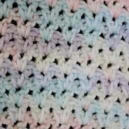 V-stitch Crochet Baby Blanket Pattern Easy Beginner - PDF Download - thumbnail 3