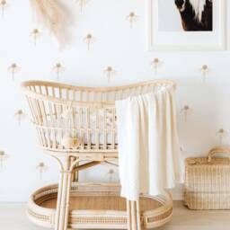 Falling Flowers Fabric Wall Stickers - Removable & Reusable - thumbnail 1