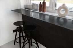Black Metal Loft Bar Table Minimal Industrial Design - thumbnail 1