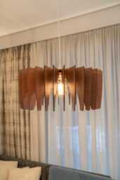 Scandinavian Wood Pendant Light Modern Kitchen Island Lighting - thumbnail 1