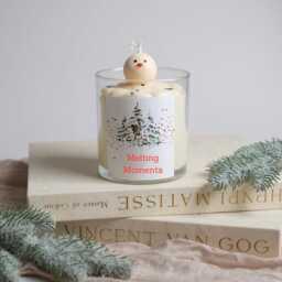 Melting Snowman Christmas Candle, Secret Santa Gift, Christmas Table Decor, Funny Xmas Candle Gift, Festive Candle Gift For Her, Winter - thumbnail 2
