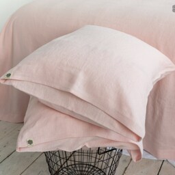 Quartz Rose Linen Pillow Case -Pink Throw Pillow - Case - Pillow-Linen - thumbnail 2