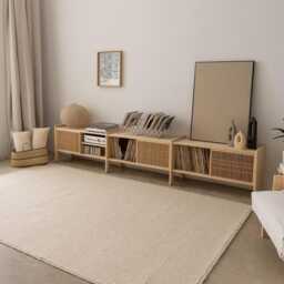 Turntable Stand, Multimedia Console, Made Of Solid Wood, 300.6 cm - Mendia Grande - thumbnail 2