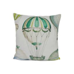 Manuel Canovas - L'envol Jade Whimsical Hot Air Balloon Designer Cushion Cover Handmade Throw Pillow Home D??cor - thumbnail 2