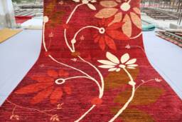 5x8 Floral Design Red Gabbeh Rug, Hand Knotted Afghan Wool Oriental Area Turkmen Home Decor Art Boho Tribal Bedroom Rug - thumbnail 1