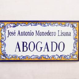 House Number Spanish, Signs For Home, Personalized Tile, Ceramic House Sign, Hand Painted Name Adress Plaque - thumbnail 3