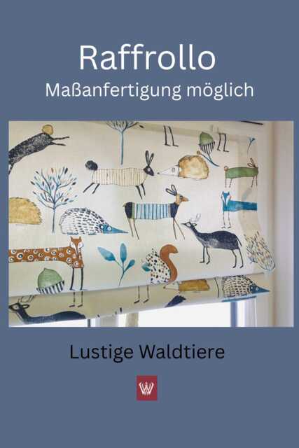 Roller Blind Tonja Forest Animals Custom Made - image 1