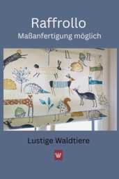 Roller Blind Tonja Forest Animals Custom Made - thumbnail 1