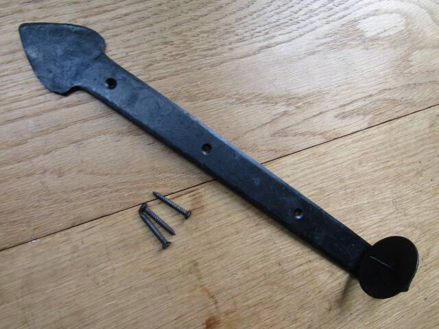 Hand Forged Blacksmith Vintage Rustic Candle Holder Wall Sconce Gothic Cottage Black Wax Large 13 - image 1