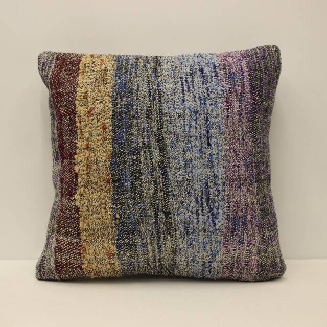 Boho Pillow 18x18 in 45x45 cm Turkish Kilim Cover Moroccan Bohoo Throw Pillows 4Kbf-818 - image 1