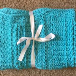 Turquoise Baby Blanket - thumbnail 2