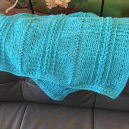 Turquoise Baby Blanket - thumbnail 3