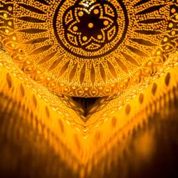 Moroccan Hanging Chandelier, Pendant Light, Brass Pendant Brass Light, Light Fixtures, Moroccan Lantern - thumbnail 2