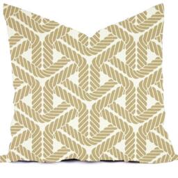 Outdoor Pillows Or Indoor Cover Custom Sizes Include 16x16, 18x18 - Shades Of Orange Rust Sienna Sand Brown Tan Khaki Modern Geometric - thumbnail 3
