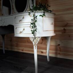 Cream French Style Dressing Table - Louis Furniture - thumbnail 2