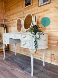 Cream French Style Dressing Table - Louis Furniture