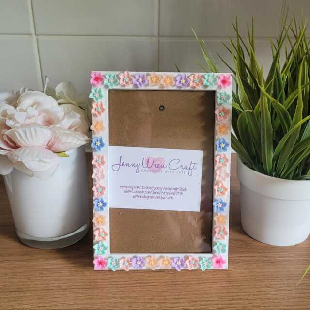 Colourful Sakura Blooms Box Photo Frame 4 X 6 Inches - image 1