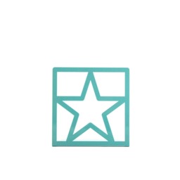 Modern Metal Bookend Teal Star - thumbnail 3