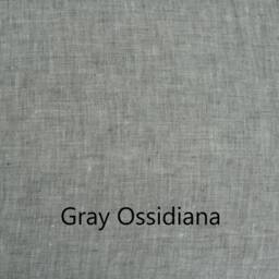 Gray Linen Fitted Sheet Belgian Linen, Custom Sizes - thumbnail 3