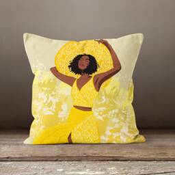 Woman Face Head Cushion Cover/Face Pillow Cover/Decorative Cover/Art Decoration Cover/Cushion For Gift/Tapestry Cover - thumbnail 2