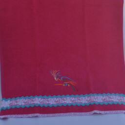 Pink Face Towel, Embroidered Towel - thumbnail 4