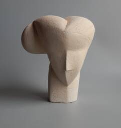 Ceramic Sculpture , Head, Terracotta, Abstract Sculpture, Clay, Interior Decor , Original Gift, Bust Garden - thumbnail 1