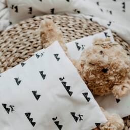 Mountain & Rabbits Dolls Bed Linen/Bedding Set Miniature - thumbnail 4