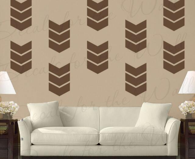 Chevron Stripes Wall Decal Vinyl Sticker Art Large Decoration Sign Graphic Mural Decor G66 - image 1