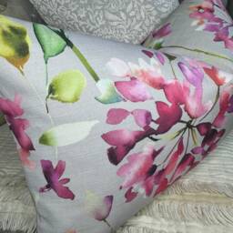 "Floral Cushion Cover, Scatter Floral Pillow Decorative Chair Lumbar Cover 12"" X 20" - thumbnail 4