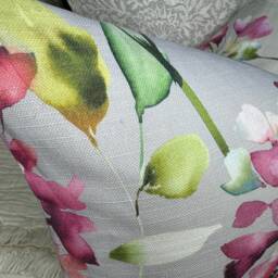 "Floral Cushion Cover, Scatter Floral Pillow Decorative Chair Lumbar Cover 12"" X 20" - thumbnail 2